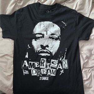 21 Savage American Dream Black T-Shirt